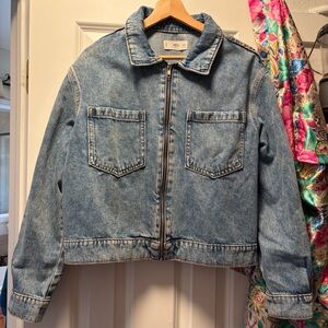 Mango Light Blue Jean Jacket